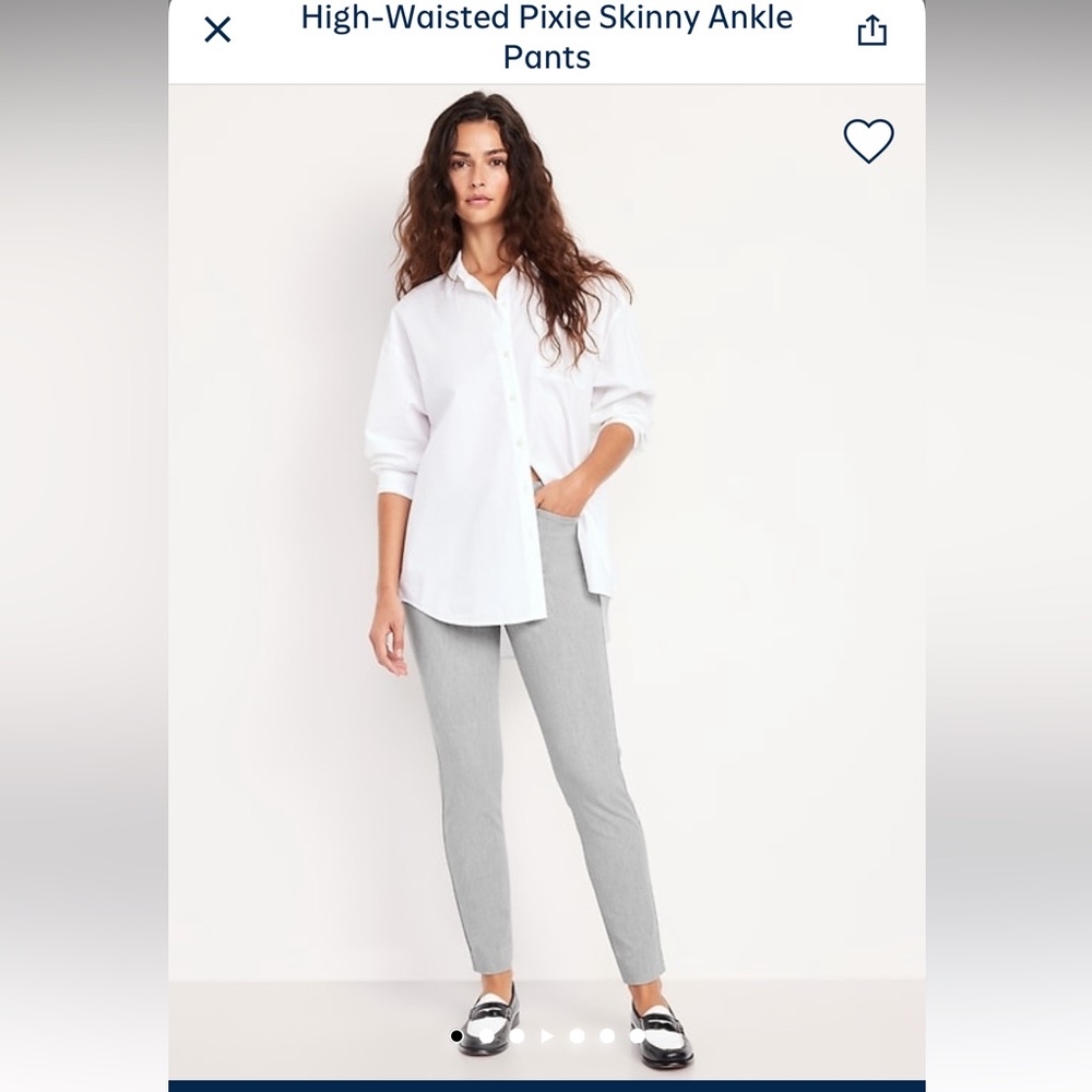 Old Navy Gray Ankle Pants